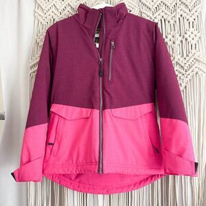 Boulder Gear Women's Jules Jacket Pink Maroon L EUC Warm Waterproof Ski Snow